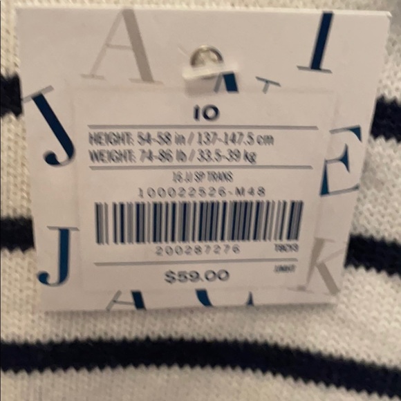 A super cute white, Navy blue, and red girls dress - Picture 3 of 4